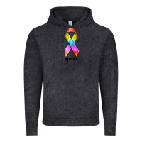 Vintage Black pride ribbon Vintage Hoodie - texasbilliewilder