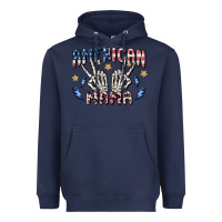 Navy american mama Heavyweight Hoodie - MaliasSmallBusiness
