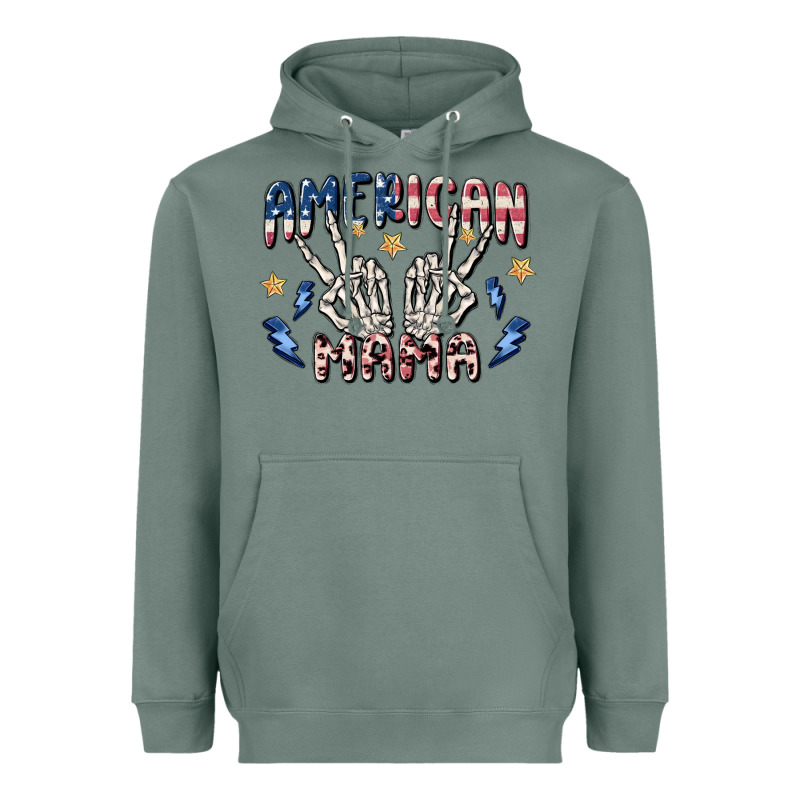 American Mama Heavyweight Hoodie by MaliasSmallBusiness | Teevron