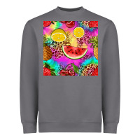 Storm fruits leopard tie dye seamless pattern Heavyweight Sweatshirt - Zillion Design Studio