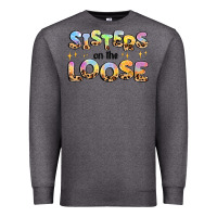 Charcoal Heather sisters on the loose Premium Sweatshirt - MaliasSmallBusiness