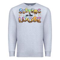 Heather Grey sisters on the loose Premium Sweatshirt - MaliasSmallBusiness