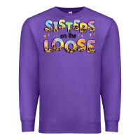 Purple sisters on the loose Premium Sweatshirt - MaliasSmallBusiness