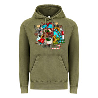 Vintage Olive Christmas sunflower gemstone nurse Vintage Hoodie - JahusDesignShop