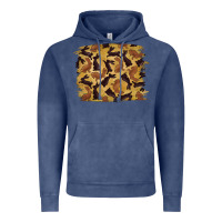 Vintage Denim Bunny Pattern Vintage Hoodie - RanaPortraitStore
