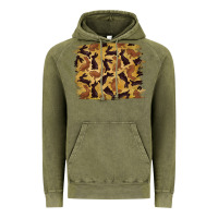 Vintage Olive Bunny Pattern Vintage Hoodie - RanaPortraitStore
