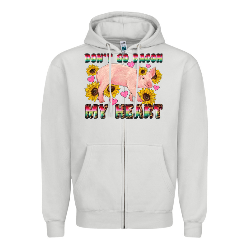 Western Don't Go Bacon My Heart Pig Zipper Hoodie by Artiststas | Teevron