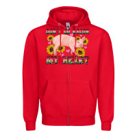 Red western don't go bacon my heart pig Zipper Hoodie - Artiststas