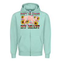 Seafoam western don't go bacon my heart pig Zipper Hoodie - Artiststas