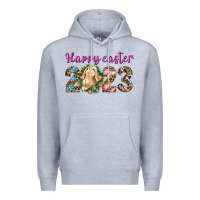 Heather Grey Happy Easter 2023 Premium Hoodie - BundleAndBundleShop