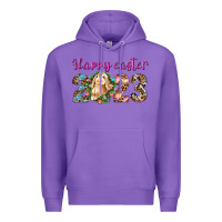Purple Happy Easter 2023 Premium Hoodie - BundleAndBundleShop