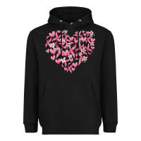 Black breast cancer awareness heart Heavyweight Hoodie - MaliasSmallBusiness