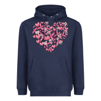 Breast Cancer Awareness Heart Heavyweight Hoodie | Teevron