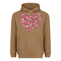 Toasted Coconut breast cancer awareness heart Heavyweight Hoodie - MaliasSmallBusiness