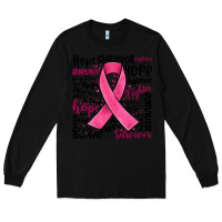 Black breast cancer ribbon Long Sleeve Tee - JahusDesignShop