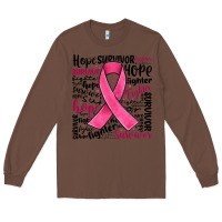 Chestnut breast cancer ribbon Long Sleeve Tee - JahusDesignShop