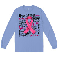 Colony Blue breast cancer ribbon Long Sleeve Tee - JahusDesignShop