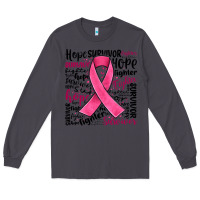 Smoke breast cancer ribbon Long Sleeve Tee - JahusDesignShop