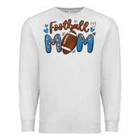 Oatmeal Heather football mom Premium Sweatshirt - MaliasSmallBusiness