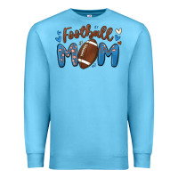 Ocean Blue football mom Premium Sweatshirt - MaliasSmallBusiness
