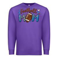 Purple football mom Premium Sweatshirt - MaliasSmallBusiness