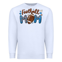 White football mom Premium Sweatshirt - MaliasSmallBusiness
