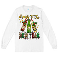 White cheers to the new year with beers Long Sleeve Tee - AdoDesignShop