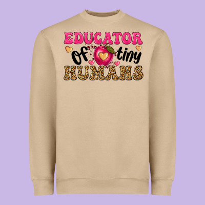Educator Of Tiny Humans Heavyweight Sweatshirt Designed By Texasbilliewilder