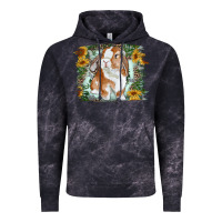 Cloud Black Bunny With Flower Leopard Vintage Hoodie - RanaPortraitStore