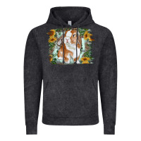 Vintage Black Bunny With Flower Leopard Vintage Hoodie - RanaPortraitStore