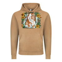 Vintage Camel Bunny With Flower Leopard Vintage Hoodie - RanaPortraitStore
