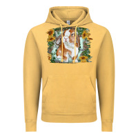 Vintage Mustard Bunny With Flower Leopard Vintage Hoodie - RanaPortraitStore