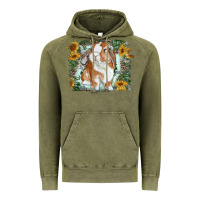Bunny With Flower Leopard Vintage Hoodie | Teevron