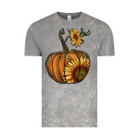 Cloud Rock pumpkin with sunflower Vintage Tee - RanaPortraitStore