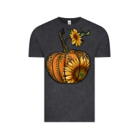 Vintage Black pumpkin with sunflower Vintage Tee - RanaPortraitStore