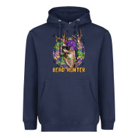 Navy bead hunter Heavyweight Hoodie - MaliasSmallBusiness