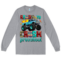 Heather Grey ready to school crush preschool Long Sleeve Tee - AdoDesignShop