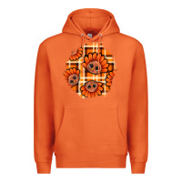 Carrot Thanksgiving Turkey With Tartan Patch Premium Hoodie - BundleAndBundleShop