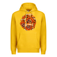 Lemon Thanksgiving Turkey With Tartan Patch Premium Hoodie - BundleAndBundleShop