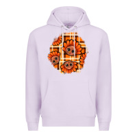 Lilac Thanksgiving Turkey With Tartan Patch Premium Hoodie - BundleAndBundleShop