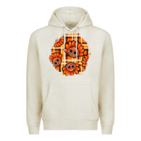 Oatmeal Heather Thanksgiving Turkey With Tartan Patch Premium Hoodie - BundleAndBundleShop