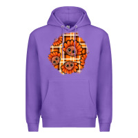 Purple Thanksgiving Turkey With Tartan Patch Premium Hoodie - BundleAndBundleShop