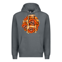Rock Thanksgiving Turkey With Tartan Patch Premium Hoodie - BundleAndBundleShop