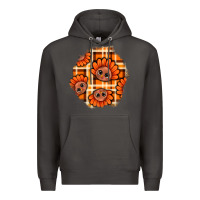 Smoke Thanksgiving Turkey With Tartan Patch Premium Hoodie - BundleAndBundleShop