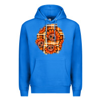 True Royal Thanksgiving Turkey With Tartan Patch Premium Hoodie - BundleAndBundleShop