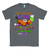 Charcoal Heather i care for the cutest pumpkins in the patch Classic Tee - BundleAndBundleShop