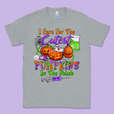 I Care For The Cutest Pumpkins In The Patch Classic Tee Designed By Bundleandbundleshop