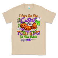 Mushroom i care for the cutest pumpkins in the patch Classic Tee - BundleAndBundleShop