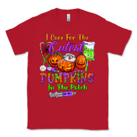 Red i care for the cutest pumpkins in the patch Classic Tee - BundleAndBundleShop
