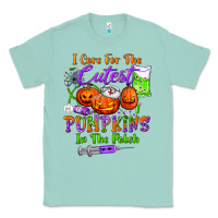 Seafoam i care for the cutest pumpkins in the patch Classic Tee - BundleAndBundleShop